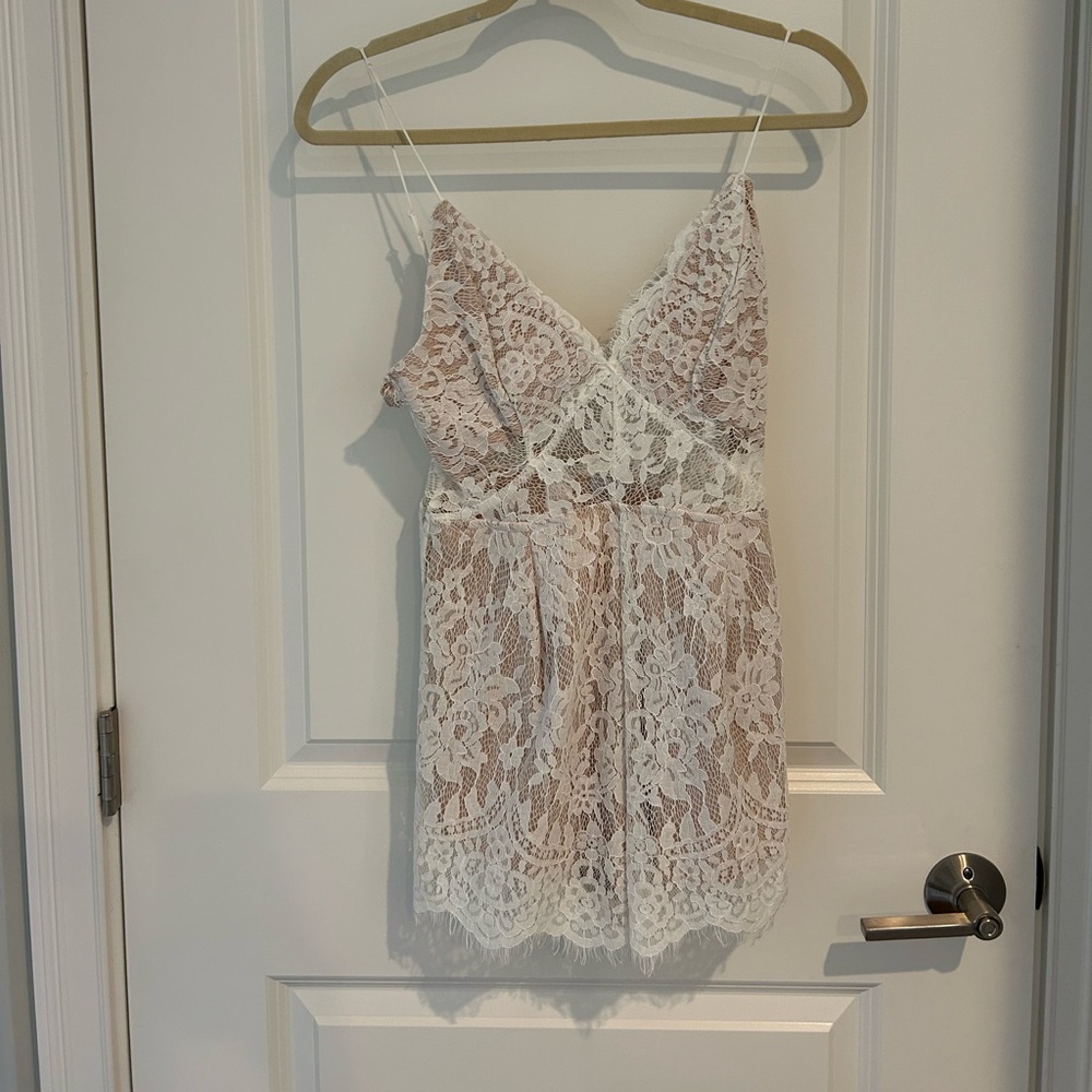 White Lace Romper